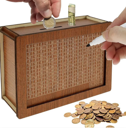 Wooden House Coin Bank